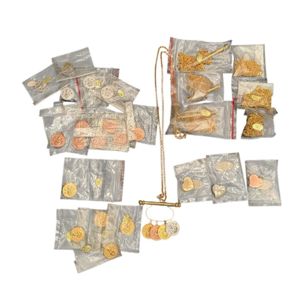 Mary Kay Bundle of (30+) Bronze Silver Gold Medal Charms and Chains Necklaces